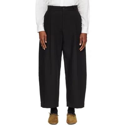 Studio Nicholson Black Ellis Trousers