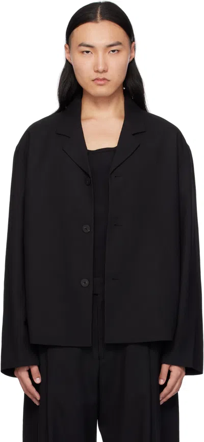 STUDIO NICHOLSON BLACK FERRO WOOL JACKET