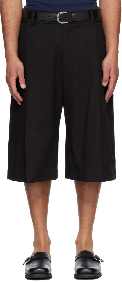 Studio Nicholson Black Fowld Shorts