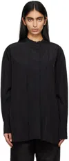 Studio Nicholson Black Frink Shirt In Black