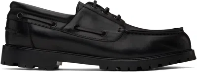 Studio Nicholson Black Guston Boat Shoes