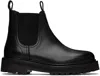 Studio Nicholson Black Kick Boots In Multi