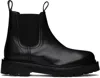 STUDIO NICHOLSON BLACK KICK CHELSEA BOOTS