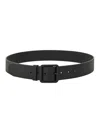 Studio Nicholson Leather Belt In Black