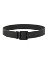 Studio Nicholson Leather Belt In Black