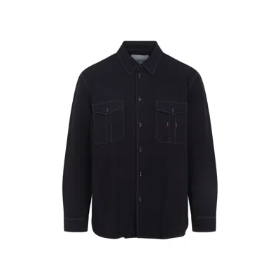 Studio Nicholson Black Louro Cotton And Linen Shirt
