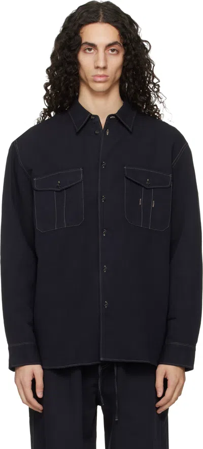 Studio Nicholson Black Louro Shirt