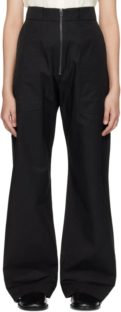Studio Nicholson Black Meyer Trousers