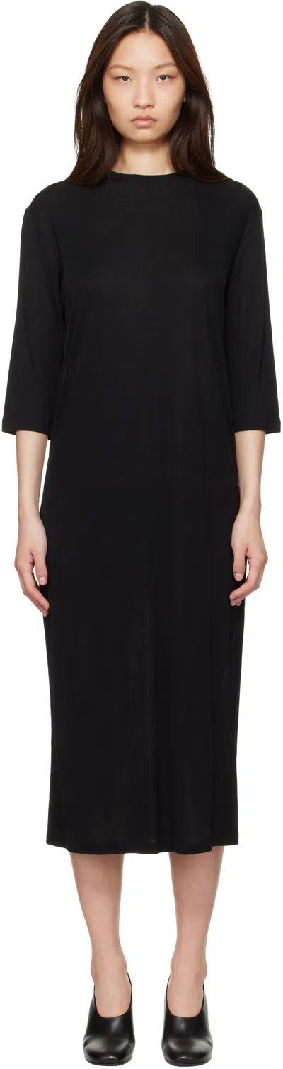Studio Nicholson Black Milner Jersey Midi Dress