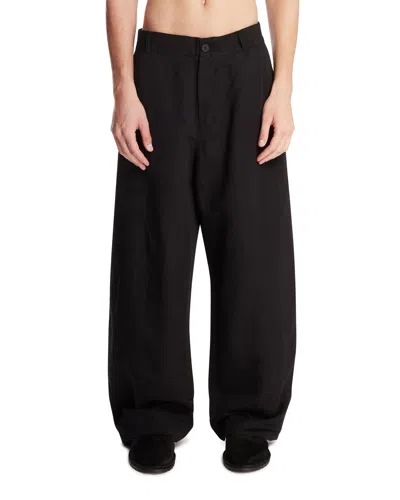 Studio Nicholson Black Minard Trousers In Black Nero   #000000