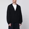 Studio Nicholson Trey Sn-1498 Cardigan In Black Polyamide In Black