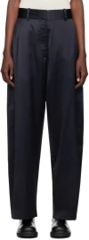 Studio Nicholson Black Myers Trousers In Black Ink