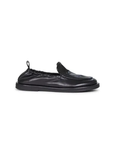 STUDIO NICHOLSON BLACK NAPPA LEATHER DONOVAN LOAFERS
