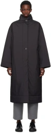 Studio Nicholson Black Pallan Coat In Black
