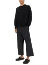 Studio Nicholson Black Paper Sweaters In Black