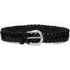 Studio Nicholson Black Plaited Belt In Black