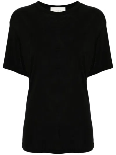 Studio Nicholson Black Ribbed Jersey T-shirt