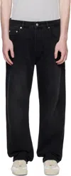 Studio Nicholson Black Riso Jeans In Black