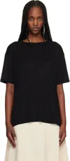 Studio Nicholson Black Rond T-shirt In Black