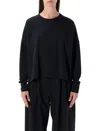 Studio Nicholson Loop Cotton Jersey Long Sleeve T-shirt In Black