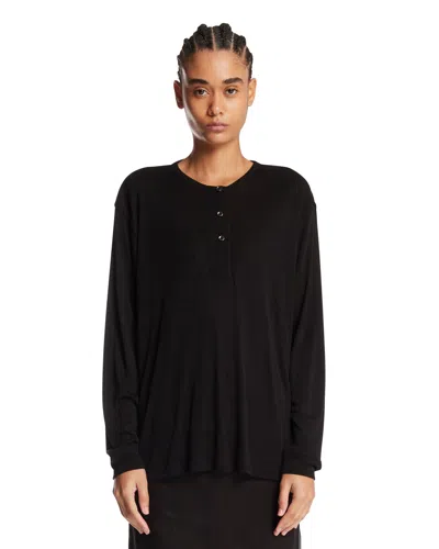 Studio Nicholson Black Rutas Long-sleeve T-shirt