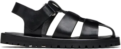 STUDIO NICHOLSON BLACK SANDOM SANDALS
