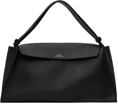 Studio Nicholson Black Shiboru Leather Bag