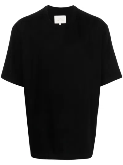 Studio Nicholson Men Black Short Sleeve T-shirt, S Luxury T-shirts For Men Darveys