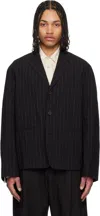 Studio Nicholson Black Sorst Blazer In Black