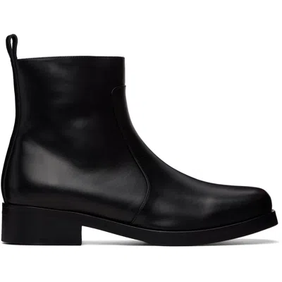 STUDIO NICHOLSON BLACK SQUARE BOOTS