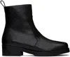 STUDIO NICHOLSON BLACK SQUARE BOOTS