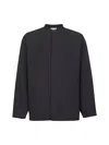 Studio Nicholson Black Technical Wool Karst Shirt In Black