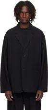Studio Nicholson Button Blazer In Black