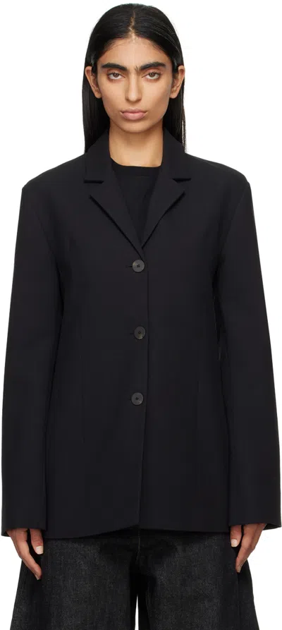 Studio Nicholson Weston Single-breasted Blazer In Black