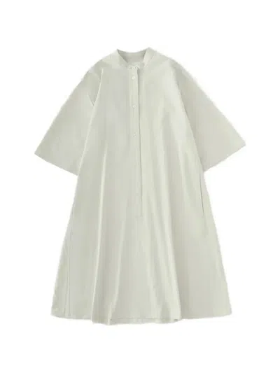 Studio Nicholson Bloch Midi Dress In White