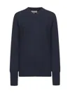 Studio Nicholson Blue Extra Fine Merino Wool Inverness Sweater In Blue
