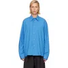 Studio Nicholson Long-sleeved Shirt In Blue