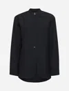 Studio Nicholson Blue Linen And Wool Shirt
