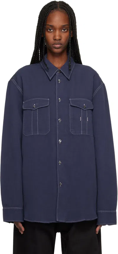 Studio Nicholson Blue Louro Shirt