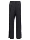 Studio Nicholson Front Pleated Trousers With Side And Back Pockets In Blue