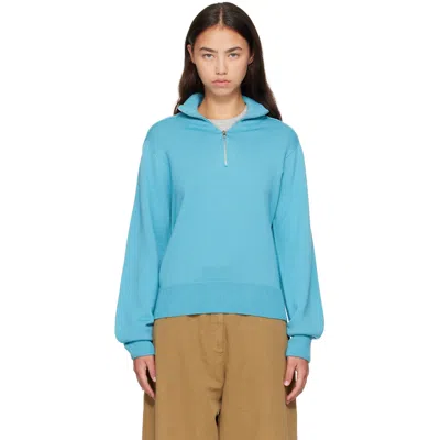 Studio Nicholson Blue Maren Knit Sweater