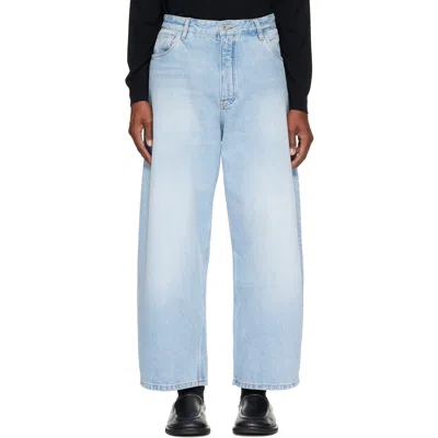Studio Nicholson Blue Paolo Wide Leg Jeans