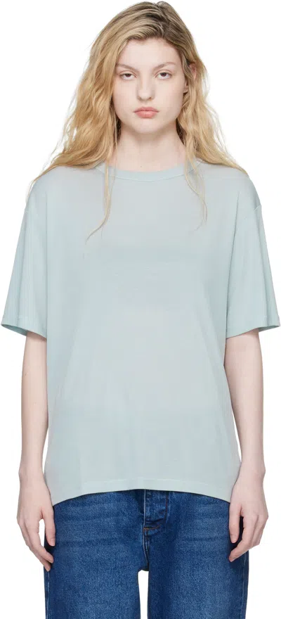 Studio Nicholson Short-sleeved T-shirt In Blue