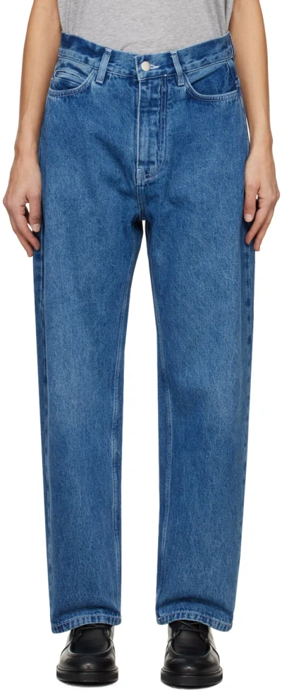 Studio Nicholson Blue Ruthe Jeans In Beach Fade