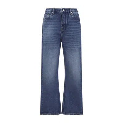 Studio Nicholson Blue Straight High Rise Jeans