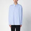 STUDIO NICHOLSON BLUE/WHITE STRIPED COTTON SHIRT