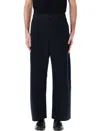 Studio Nicholson Tailored Trouser With Functional Pockets And Loops In Darkest Navy