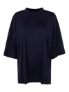 Studio Nicholson Blue Cotton Jersey Piu T-shirt In Blue