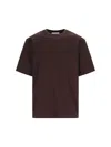 Studio Nicholson Basic Crew Neck T-shirt In Brown