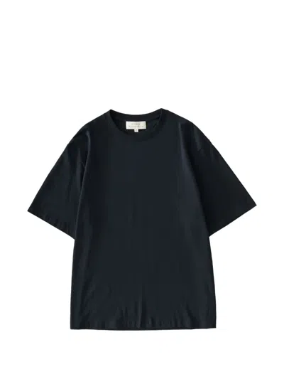 Studio Nicholson Bric Crew-neck T-shirt In Blue